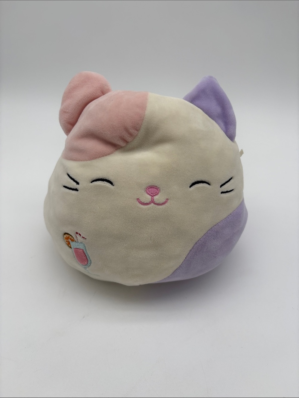 Summer Carlota the Calico Cat Purple Pink Squishmallow